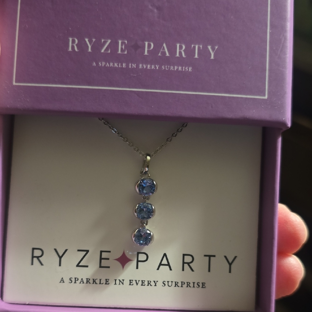 New With Box Ryze Sterling Silver Necklace.